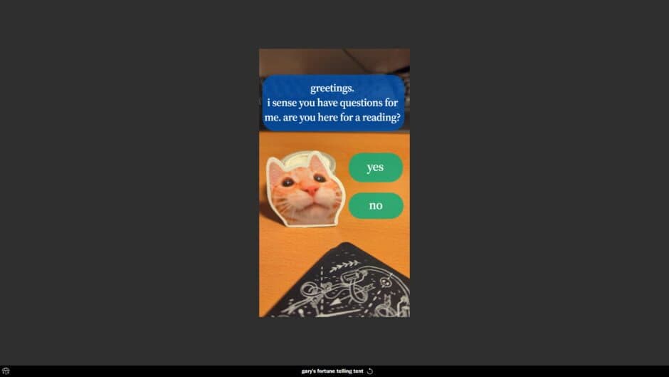 Gary's Fortune Telling Tent screenshot 1