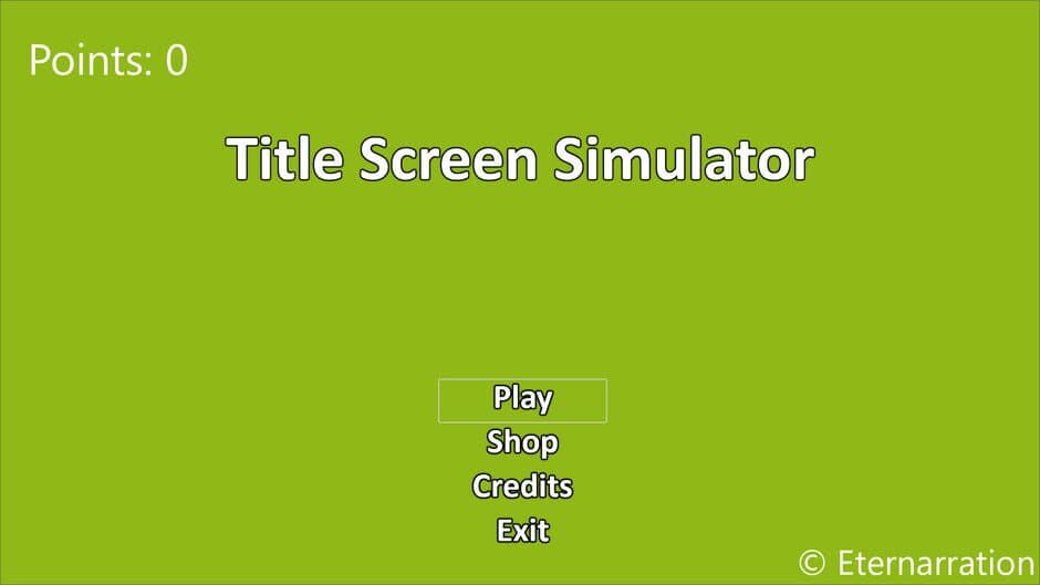 Title Screen Simulator screenshot 1