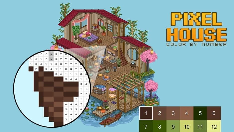 Pixel House: Color by Number screenshot 3