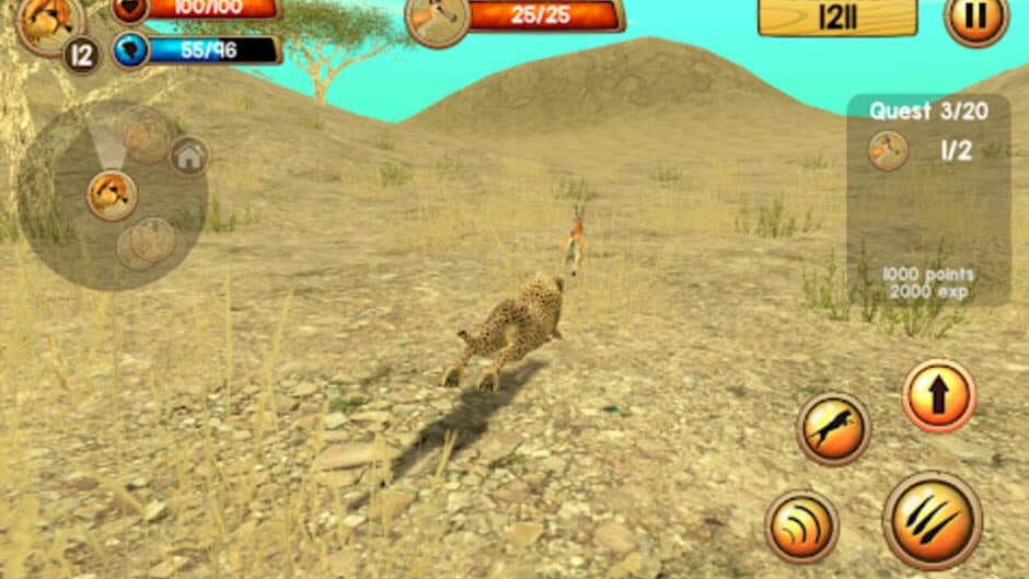 Wild Cheetah Sim 3D screenshot 3