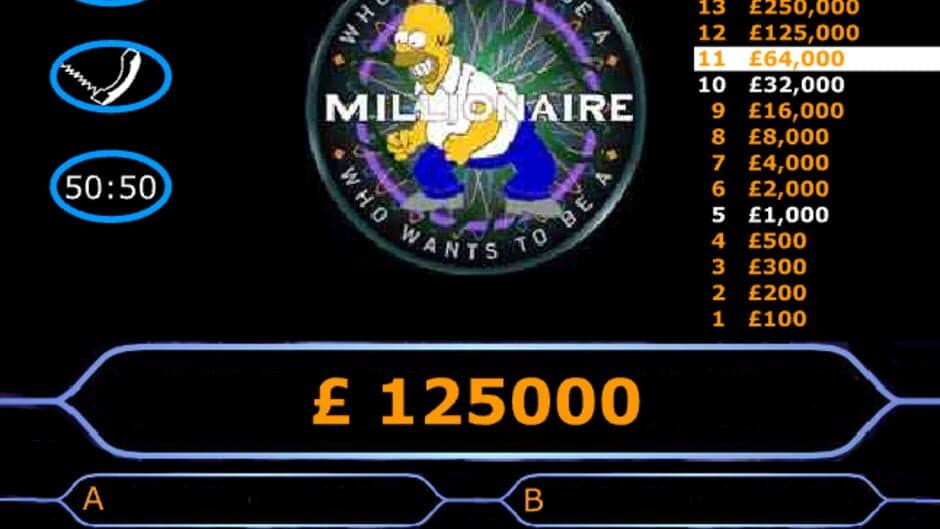 Simpsons Millionaire screenshot 1