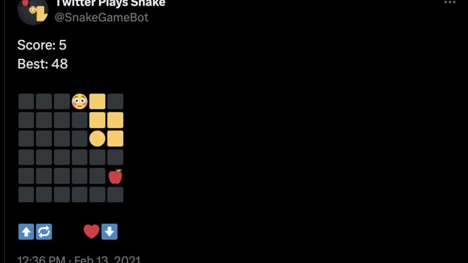 Twitter Plays Snake screenshot 2