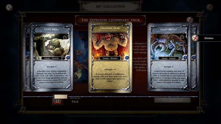 Talisman: The Dungeon Expansion - Legendary Deck screenshot 1