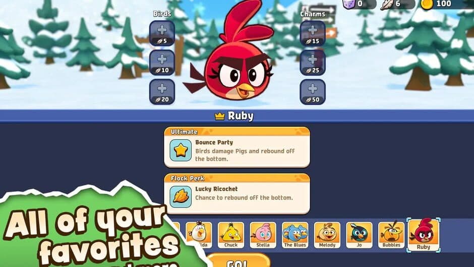 Angry Birds Bounce screenshot 1