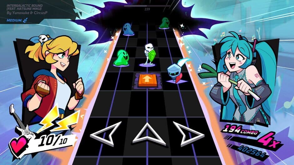 Rift of the NecroDancer: Hatsune Miku - "Intergalactic Bound" screenshot 2