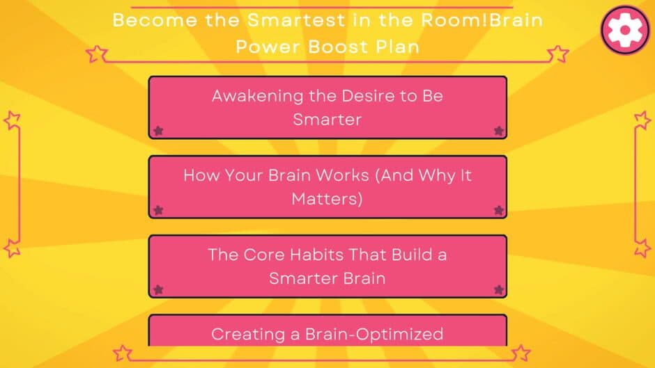 Become the Smartest in the Room! Brain Power Boost Plan screenshot 1