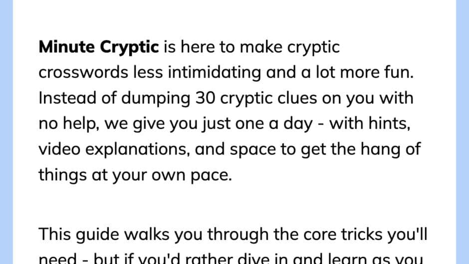 Minute Cryptic screenshot 4