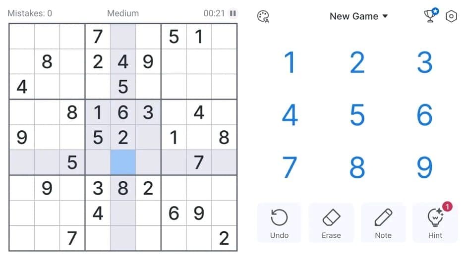Sudoku: Classic Sudoku Puzzle screenshot 1