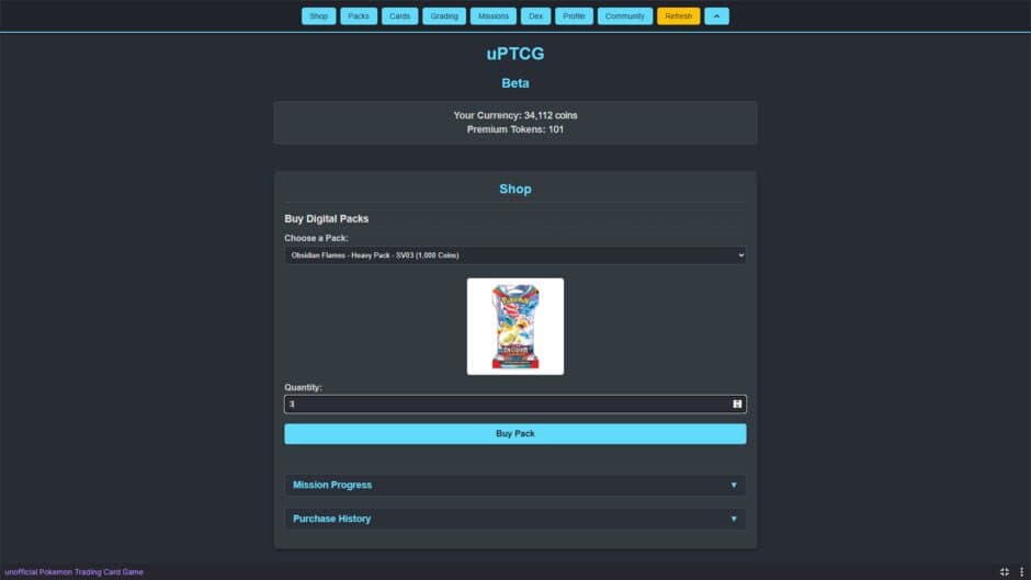 Unofficial Pokemon Trading Card Game screenshot 2