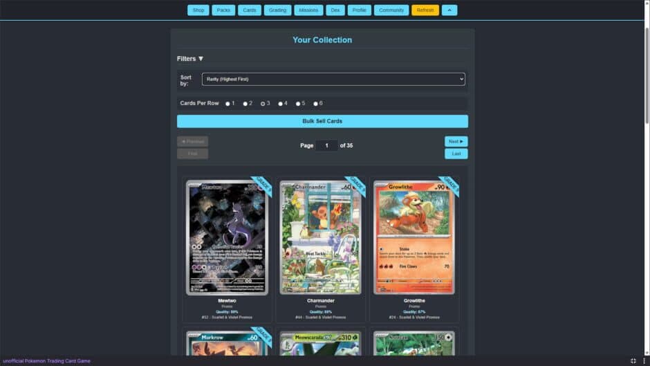 Unofficial Pokemon Trading Card Game screenshot 3