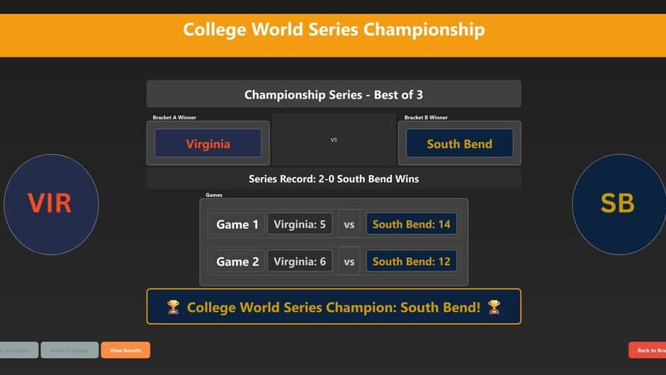 College Baseball: Dynasty Builder screenshot 3