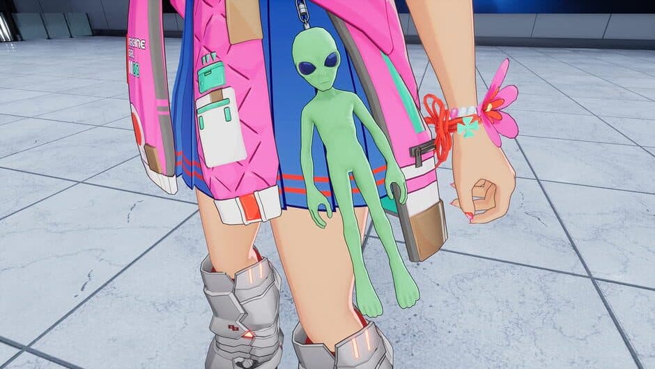 Full Metal Schoolgirl: Accessory - "Grey Alien" in 2 Color Varieties screenshot 2