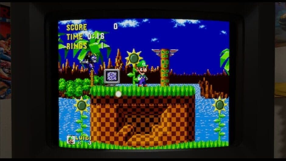 Luigi in Sonic the Hedgehog screenshot 4