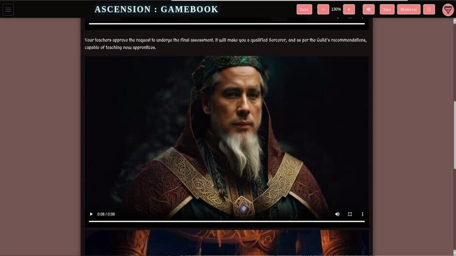 Ascension Gamebook screenshot 2