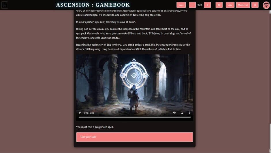 Ascension Gamebook screenshot 3