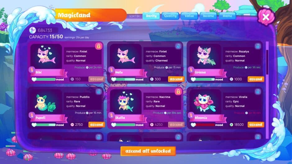 Mermeows - Chill Cat Mermaids screenshot 3