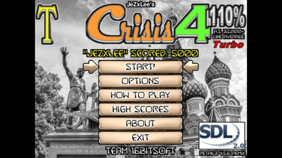 T-Crisis 4 110% A.I. Turbo Remix Tetris screenshot 1