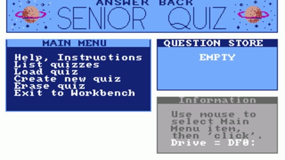 Answer Back: Senior Quiz screenshot 1