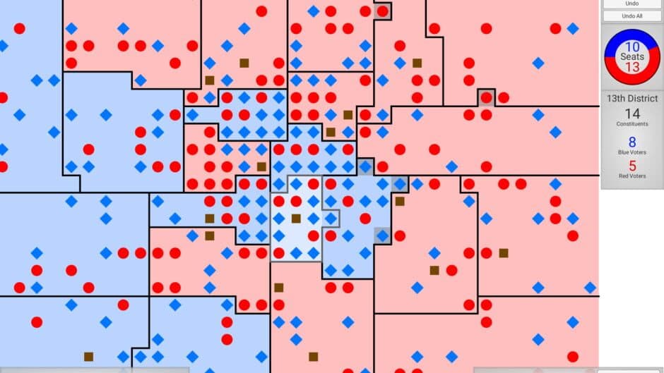 Gerrymandering: Red vs Blue screenshot 3