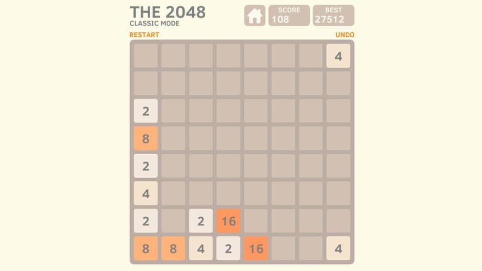 The 2048 screenshot 2