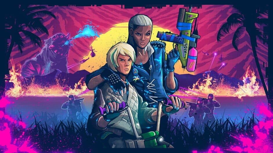 Trials of the Blood Dragon artwork 1