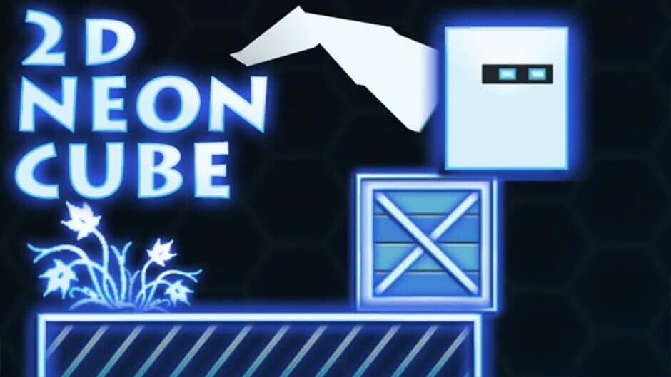 2D Neon Cube artwork 1