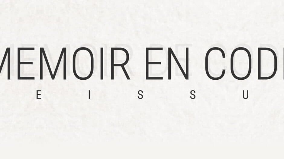 Memoir En Code: Reissue artwork 1