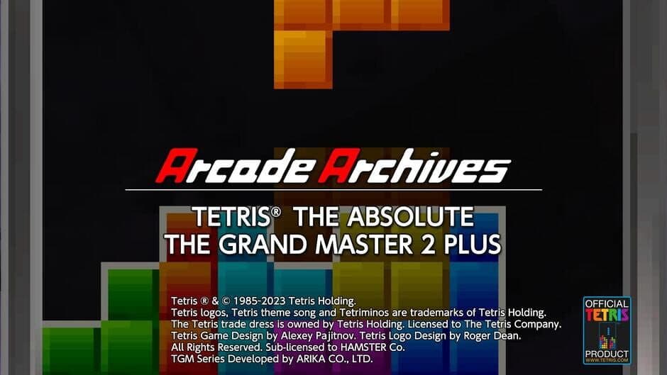 Arcade Archives: Tetris - The Absolute: The Grand Master 2 Plus artwork 1
