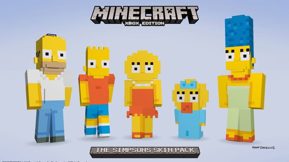 Minecraft: The Simpsons Skin Pack artwork 1
