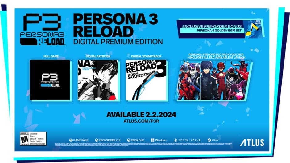 Persona 3 Reload: Digital Premium Edition artwork 2