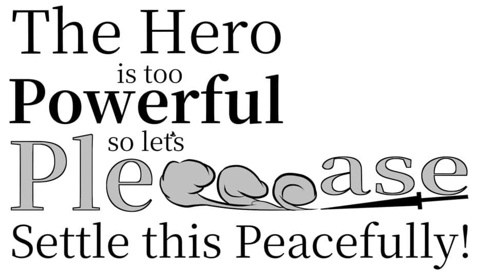 The Hero Is Too Powerful so Let's Pleeeease Settle This Peacefully! artwork 2