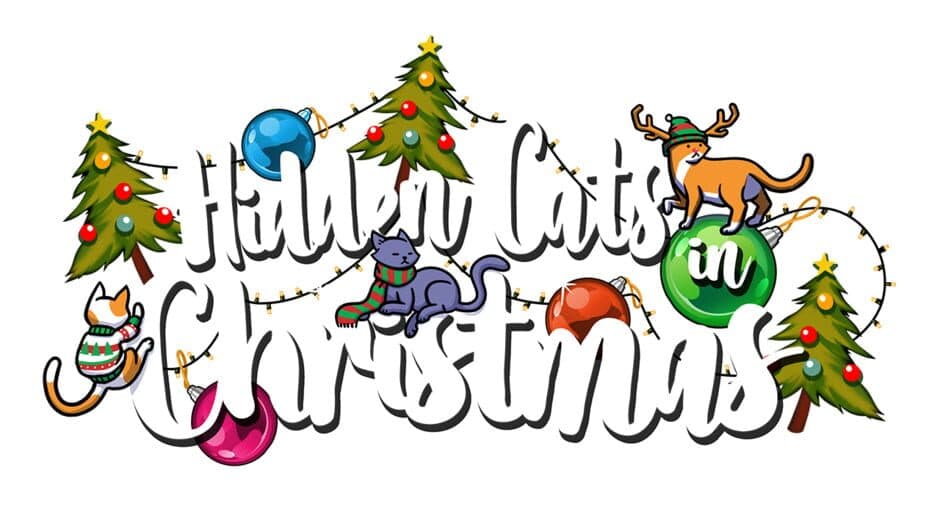 Hidden Cats in Christmas artwork 1