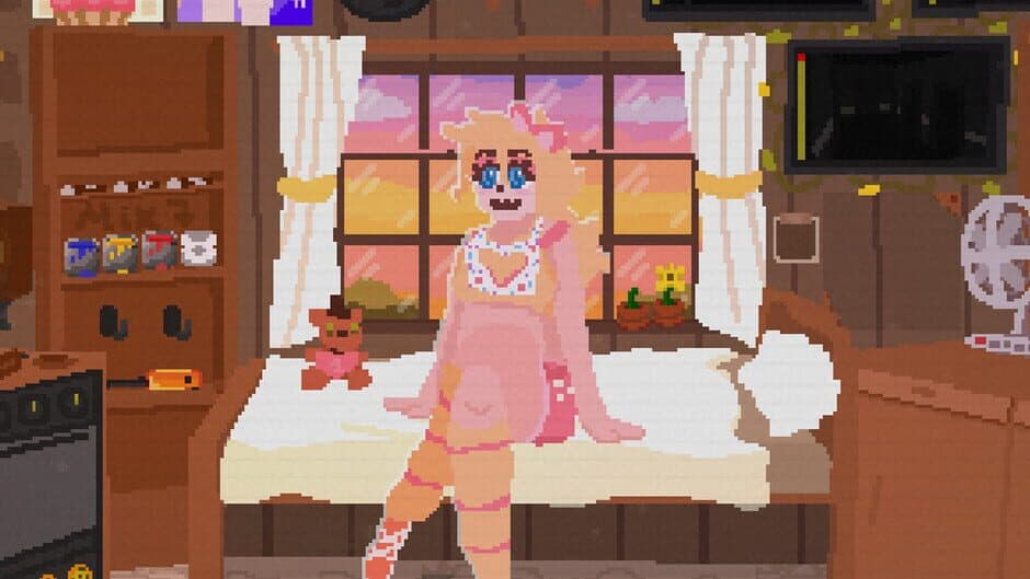 Sexy Chicken Girl Kisses Rotten Rabbit Man artwork 1