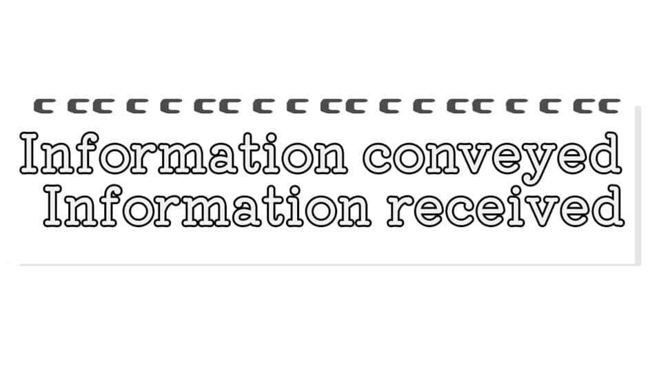 Information Conveyed Information Received artwork 2