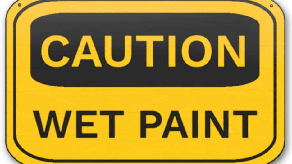 Caution Wet Paint artwork 2