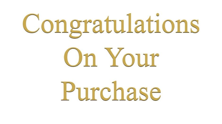 Congratulations On Your Purchase artwork 2