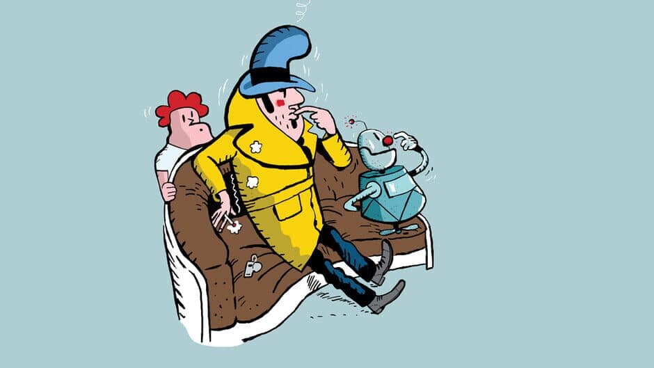 Detective Case and Clown Bot in: The Express Killer artwork 1