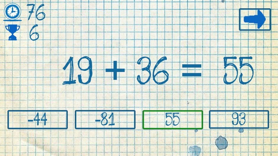 The young mathematician: Easy difficulty screenshot 1