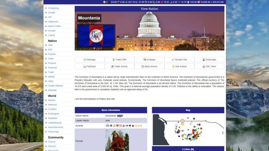 Politics and War screenshot 1