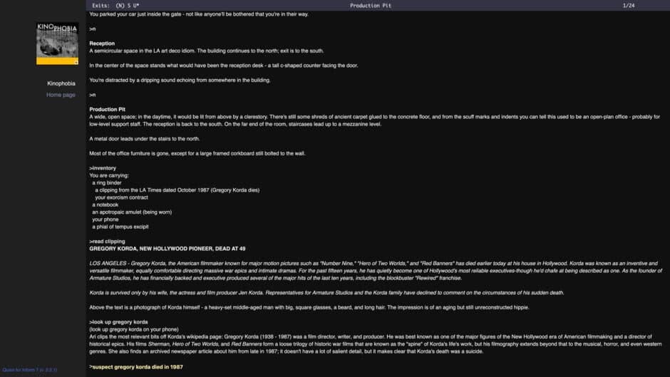 Kinophobia screenshot 2