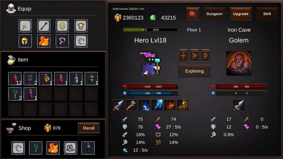Magic Hero Incremental screenshot 3