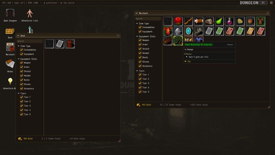 DungeonOS screenshot 3