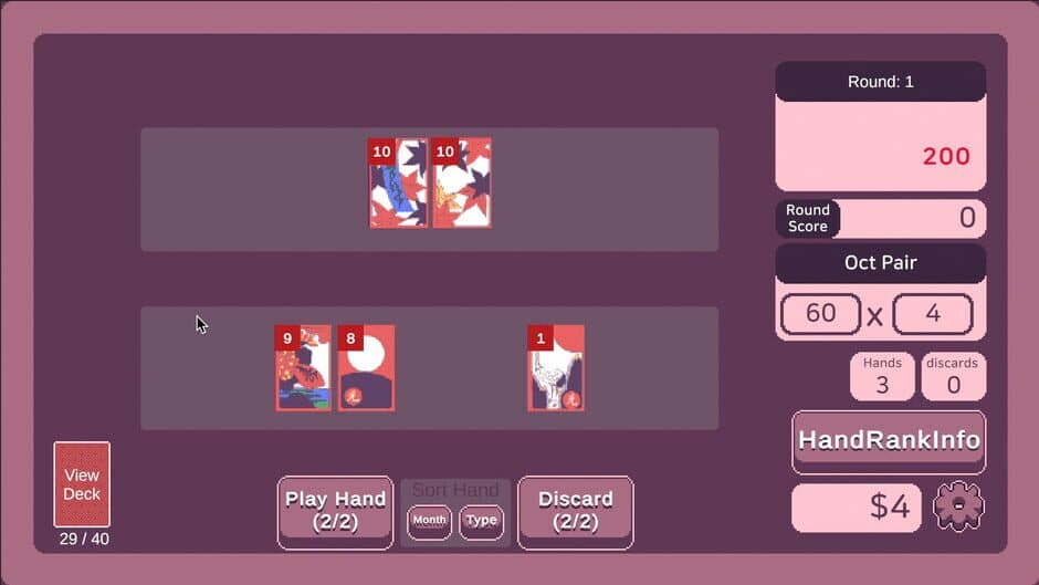 Rogue Hanafuda screenshot 1