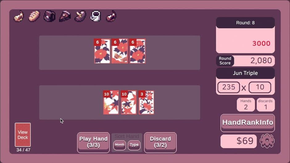 Rogue Hanafuda screenshot 2