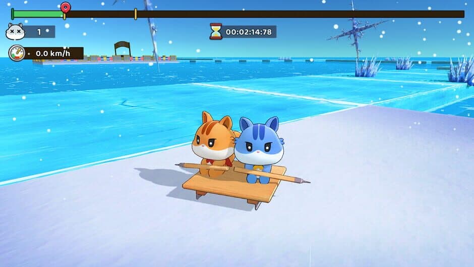 Skidddddd: Tori's Frozen Racing screenshot 1