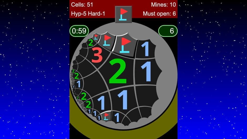 Non-Euclidean Minesweeper screenshot 1