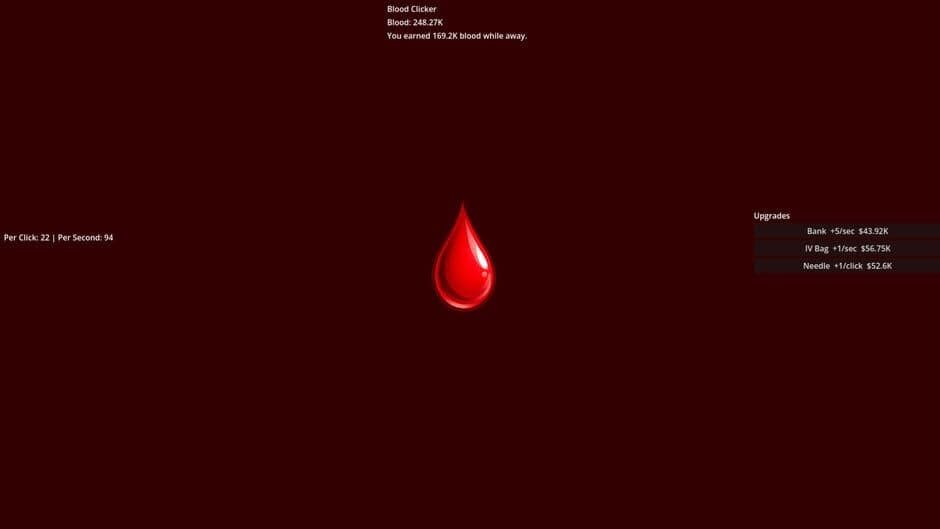 Blood Clicker screenshot 1