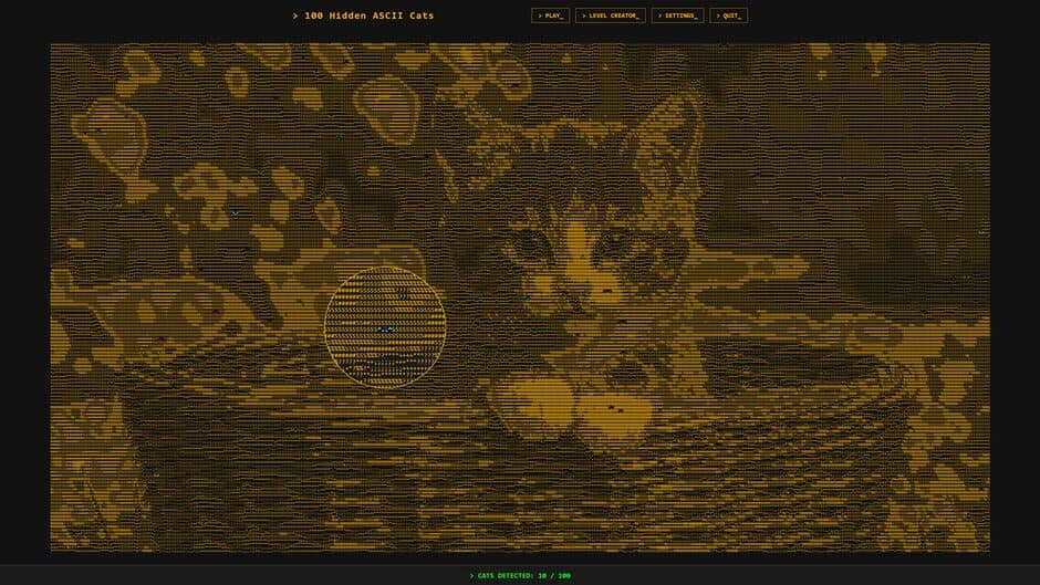 100 Hidden ASCII Cats screenshot 1