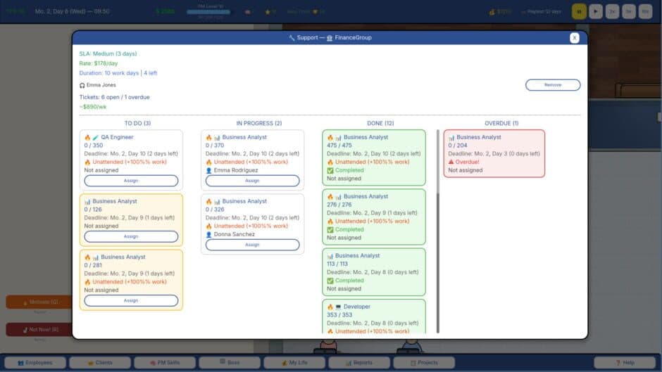 Project Manager Sim screenshot 1