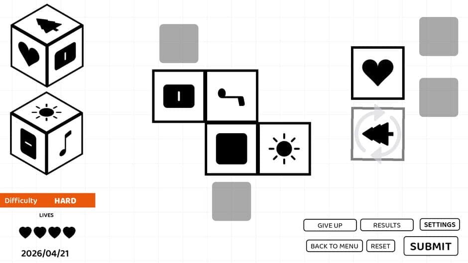 A Puzzle Game where you Fold Dice screenshot 2